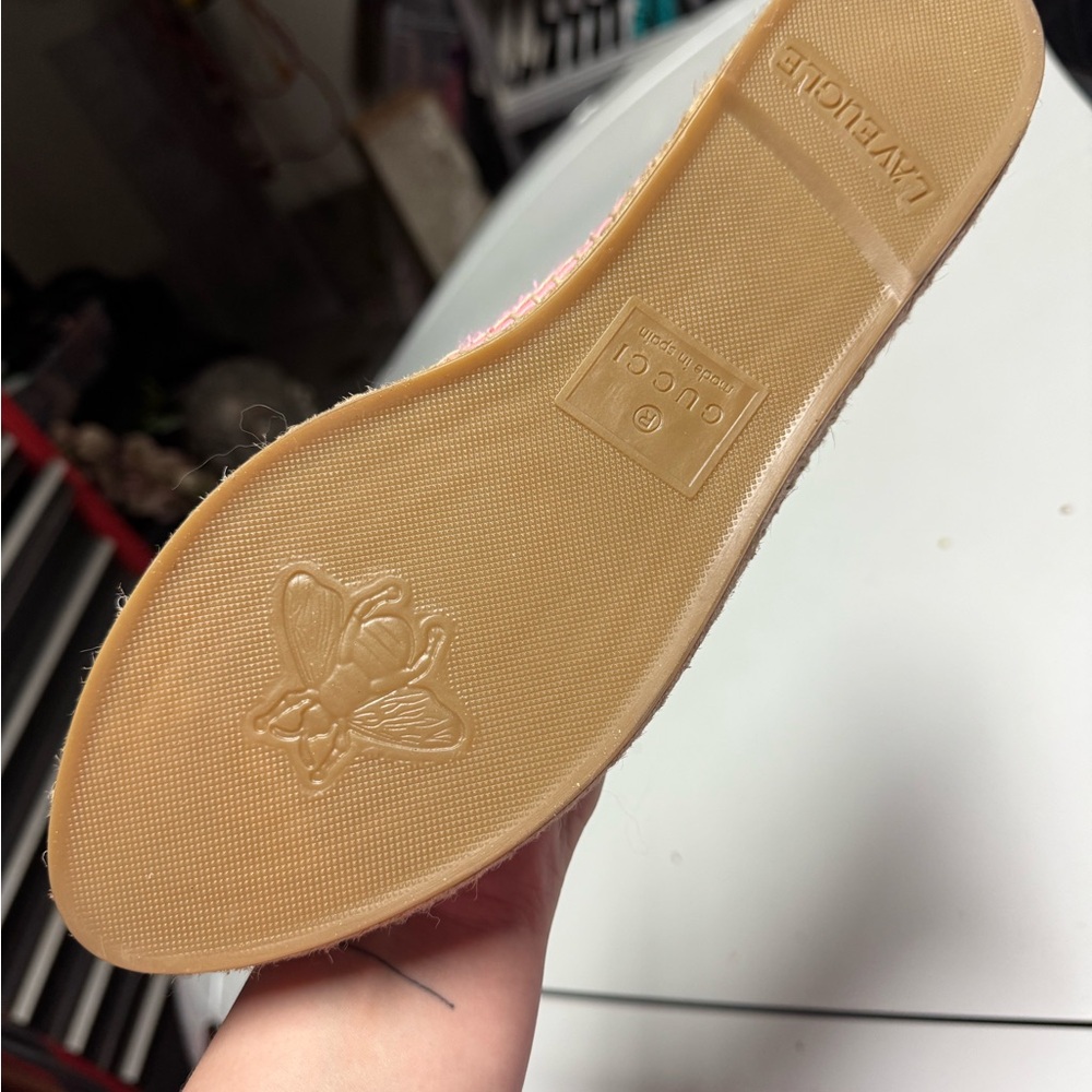 Gucci Pink Espadrilles with Iconic Logo - Picture 3 of 4